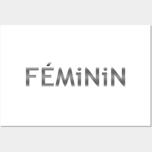 Feminin, Metallic Posters and Art